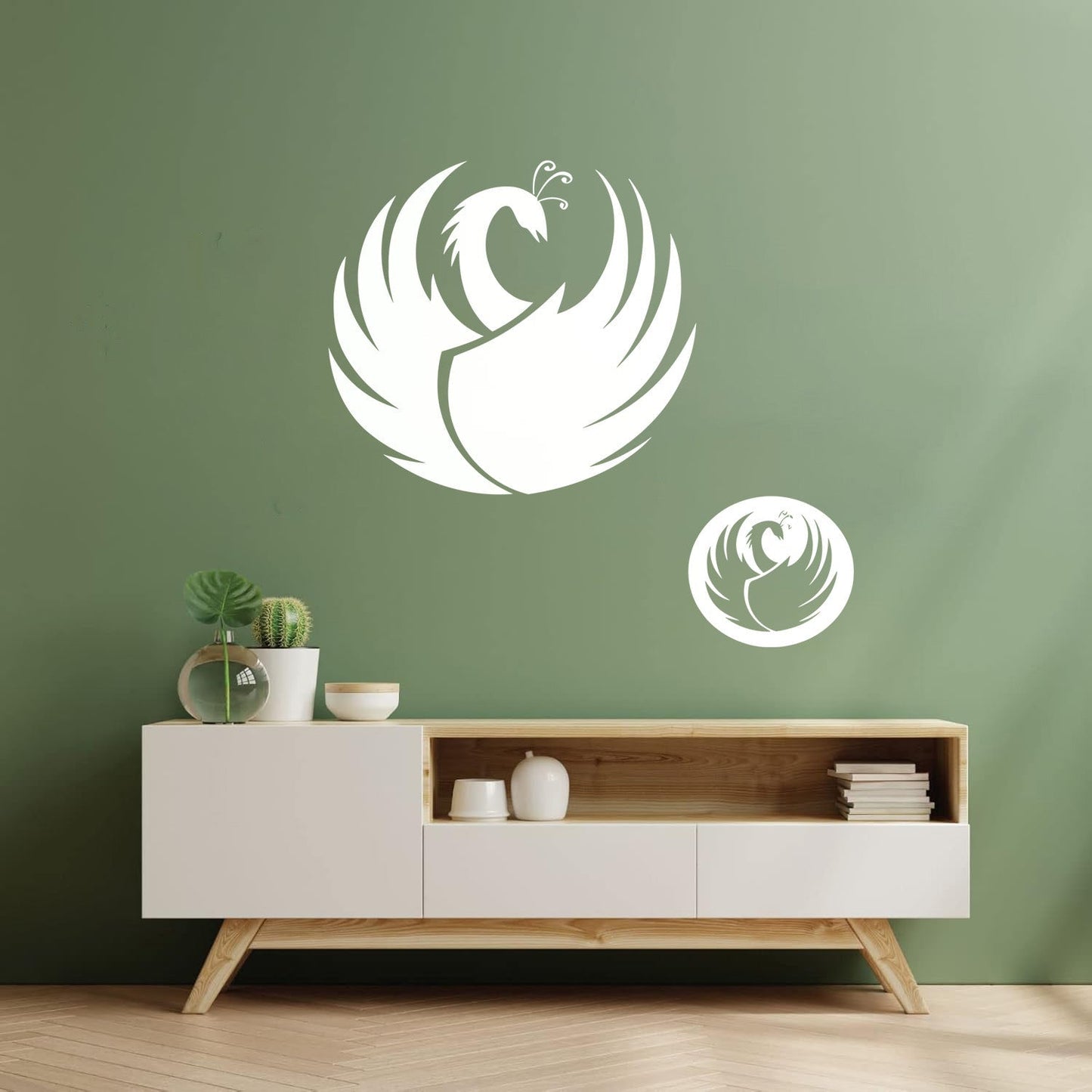 Décoration de cou en vinyle sculpté représentant un cygne et des plumes d'oiseau, inspirée du monde animal.