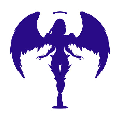 Stickers muraux en PVC, motif ange abstrait, ailes et plumes, plusieurs couleurs disponibles