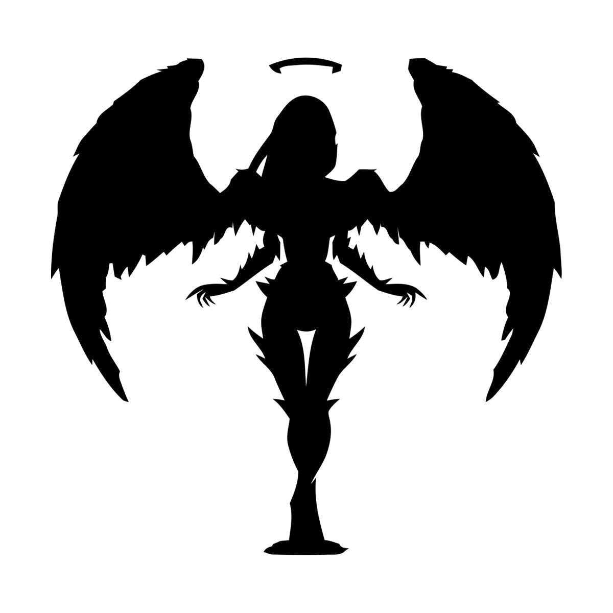 Stickers muraux en PVC, motif ange abstrait, ailes et plumes, plusieurs couleurs disponibles