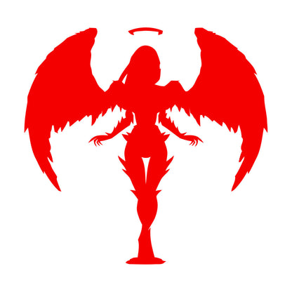 Stickers muraux en PVC, motif ange abstrait, ailes et plumes, plusieurs couleurs disponibles