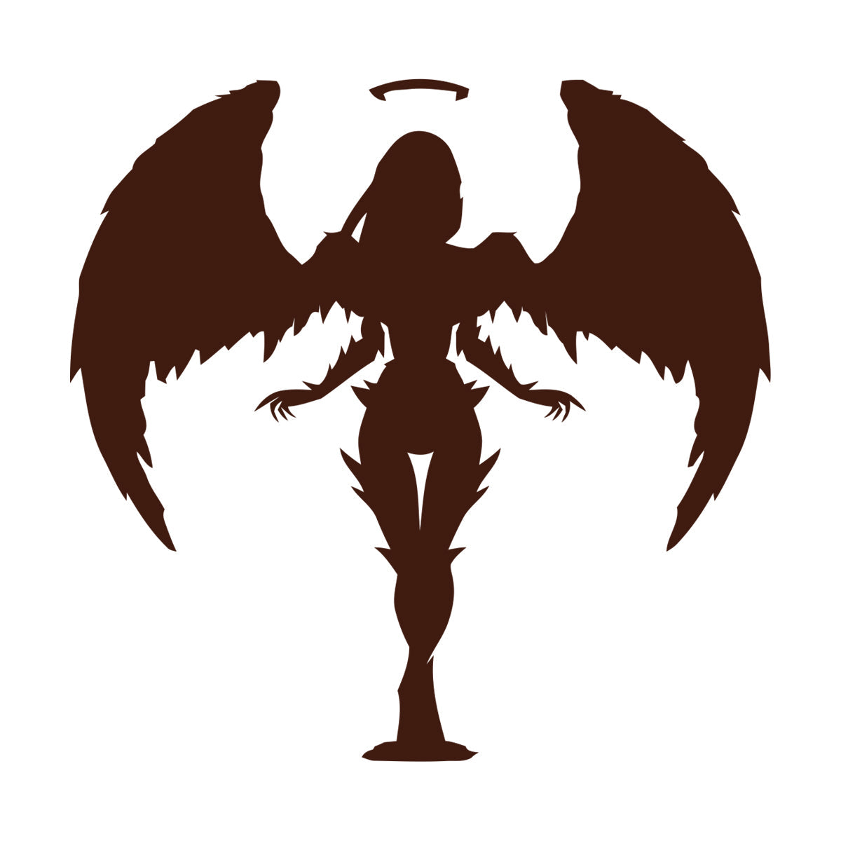 Stickers muraux en PVC, motif ange abstrait, ailes et plumes, plusieurs couleurs disponibles