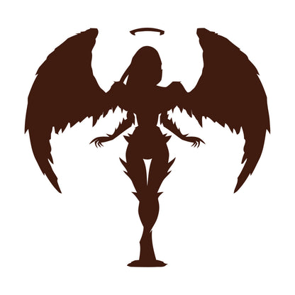 Stickers muraux en PVC, motif ange abstrait, ailes et plumes, plusieurs couleurs disponibles