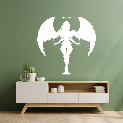 Stickers muraux en PVC, motif ange abstrait, ailes et plumes, plusieurs couleurs disponibles