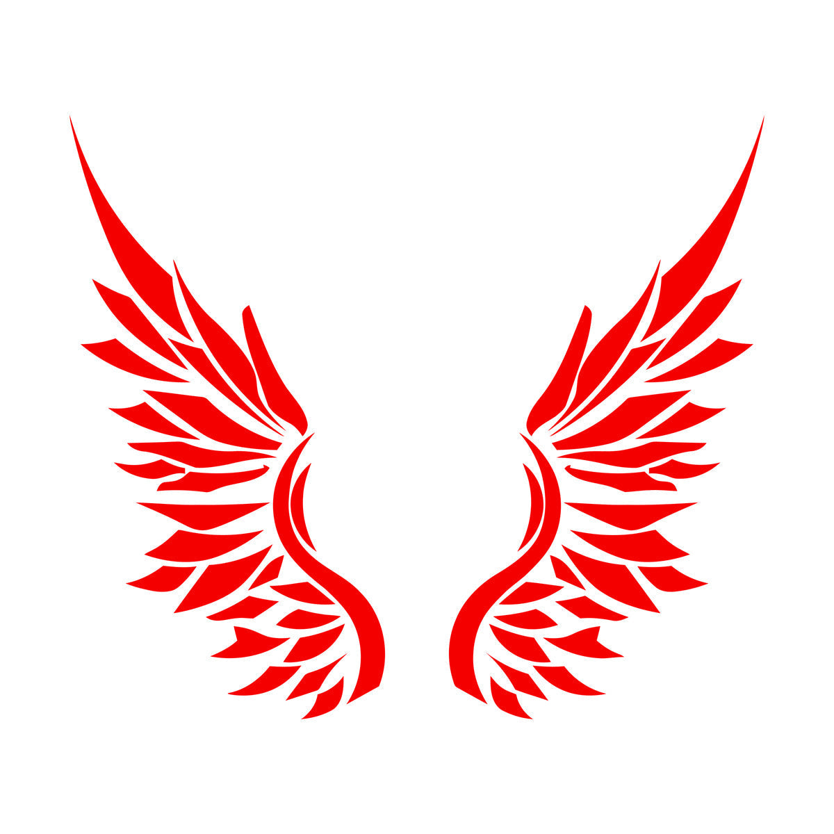 Ailes d'ange, plumes d'oiseau, autocollant mural en vinyle, décoration artistique, peinture murale