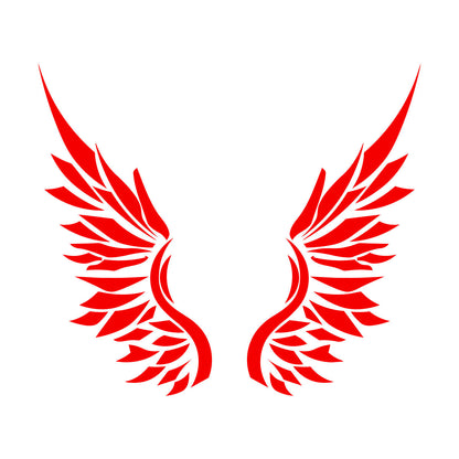 Ailes d'ange, plumes d'oiseau, autocollant mural en vinyle, décoration artistique, peinture murale