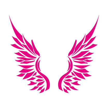 Ailes d'ange, plumes d'oiseau, autocollant mural en vinyle, décoration artistique, peinture murale