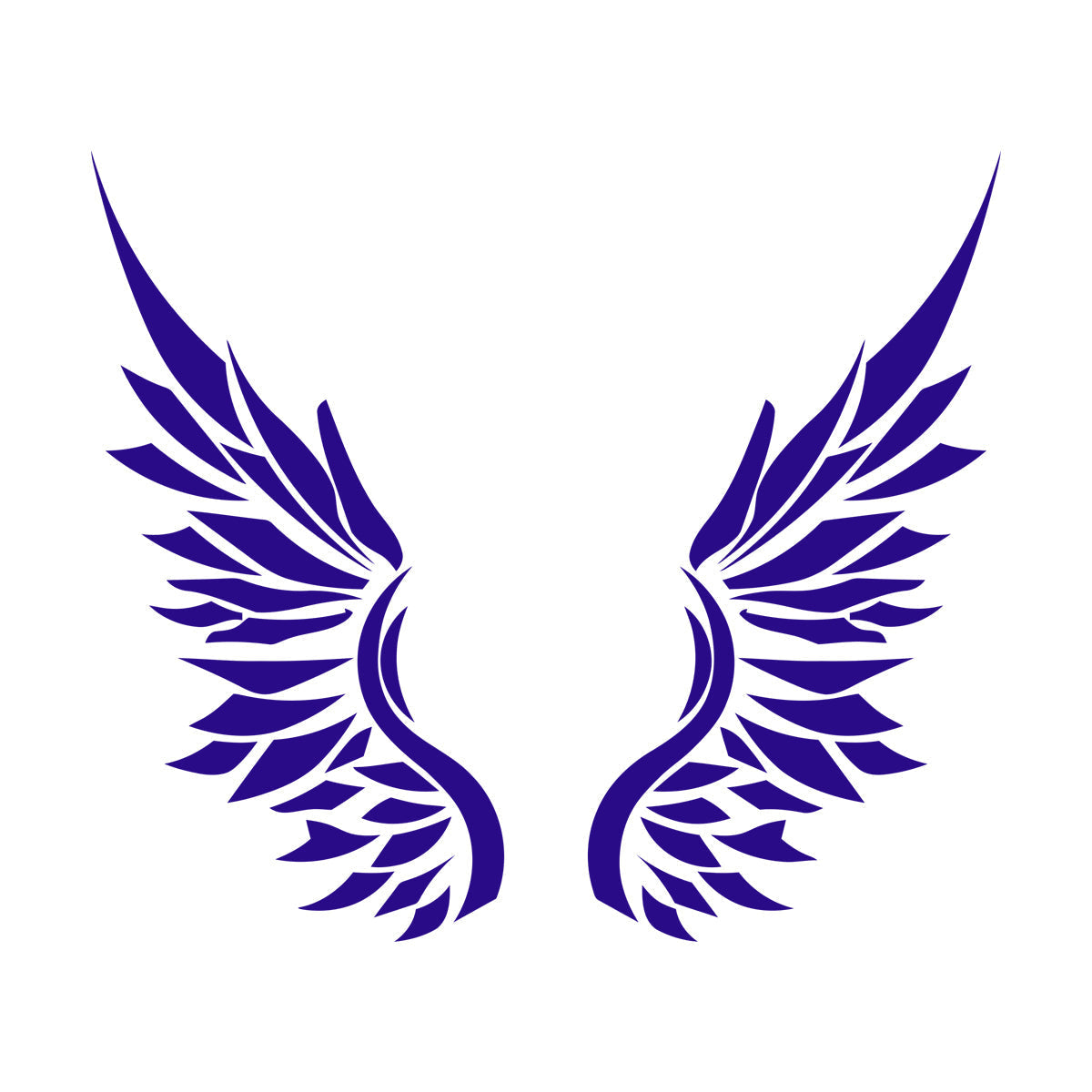 Ailes d'ange, plumes d'oiseau, autocollant mural en vinyle, décoration artistique, peinture murale