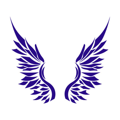 Ailes d'ange, plumes d'oiseau, autocollant mural en vinyle, décoration artistique, peinture murale