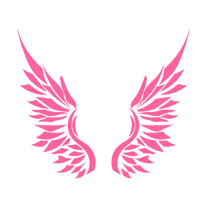 Ailes d'ange, plumes d'oiseau, autocollant mural en vinyle, décoration artistique, peinture murale