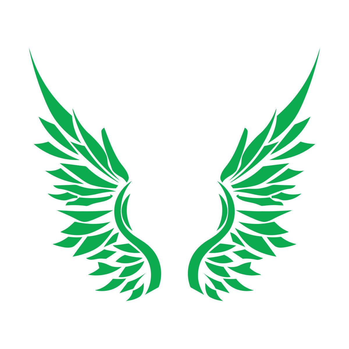 Ailes d'ange, plumes d'oiseau, autocollant mural en vinyle, décoration artistique, peinture murale