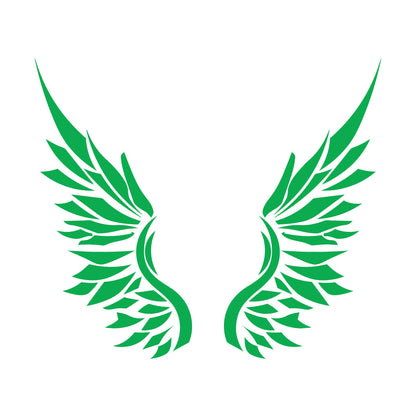 Ailes d'ange, plumes d'oiseau, autocollant mural en vinyle, décoration artistique, peinture murale