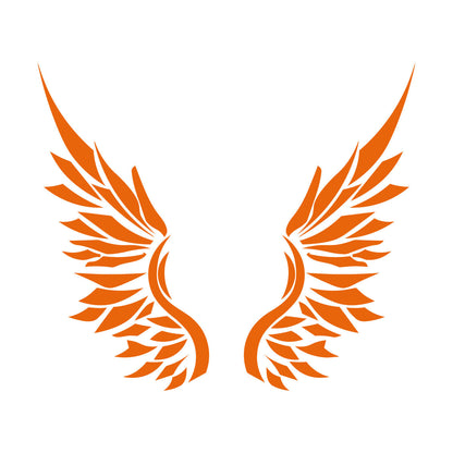 Ailes d'ange, plumes d'oiseau, autocollant mural en vinyle, décoration artistique, peinture murale