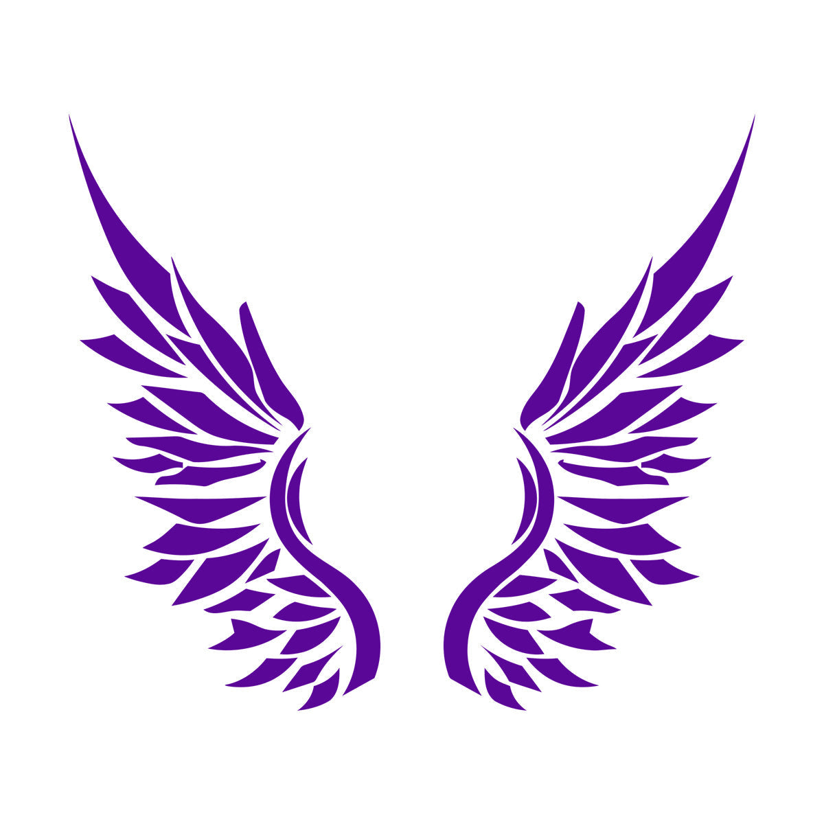 Ailes d'ange, plumes d'oiseau, autocollant mural en vinyle, décoration artistique, peinture murale