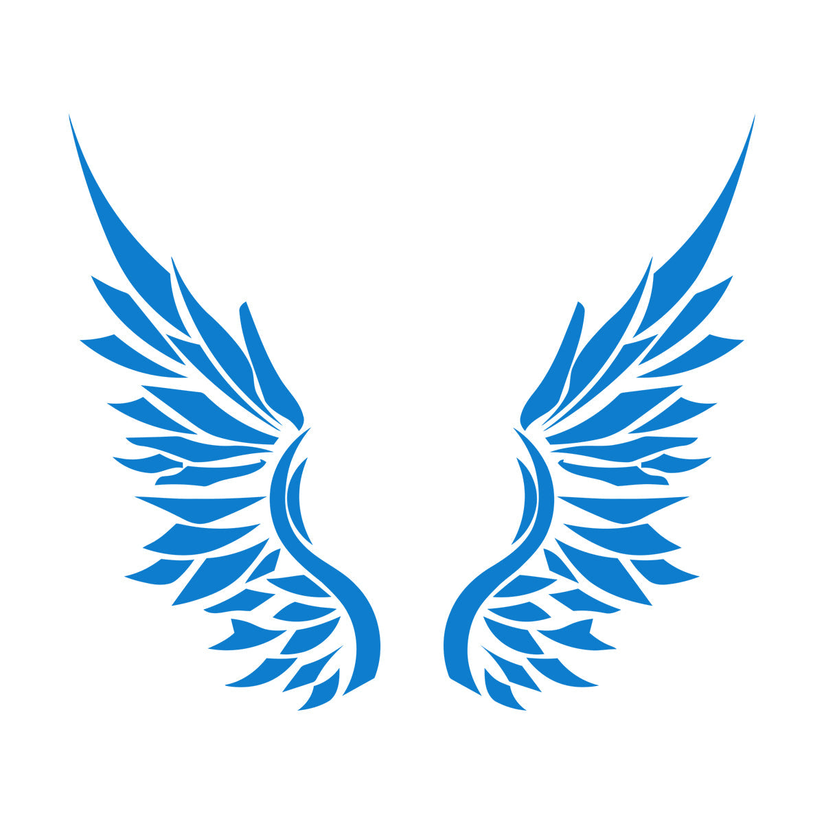 Ailes d'ange, plumes d'oiseau, autocollant mural en vinyle, décoration artistique, peinture murale