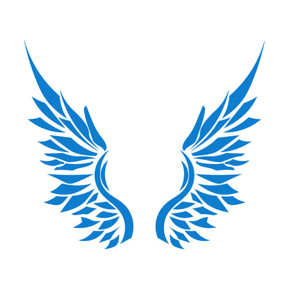 Ailes d'ange, plumes d'oiseau, autocollant mural en vinyle, décoration artistique, peinture murale