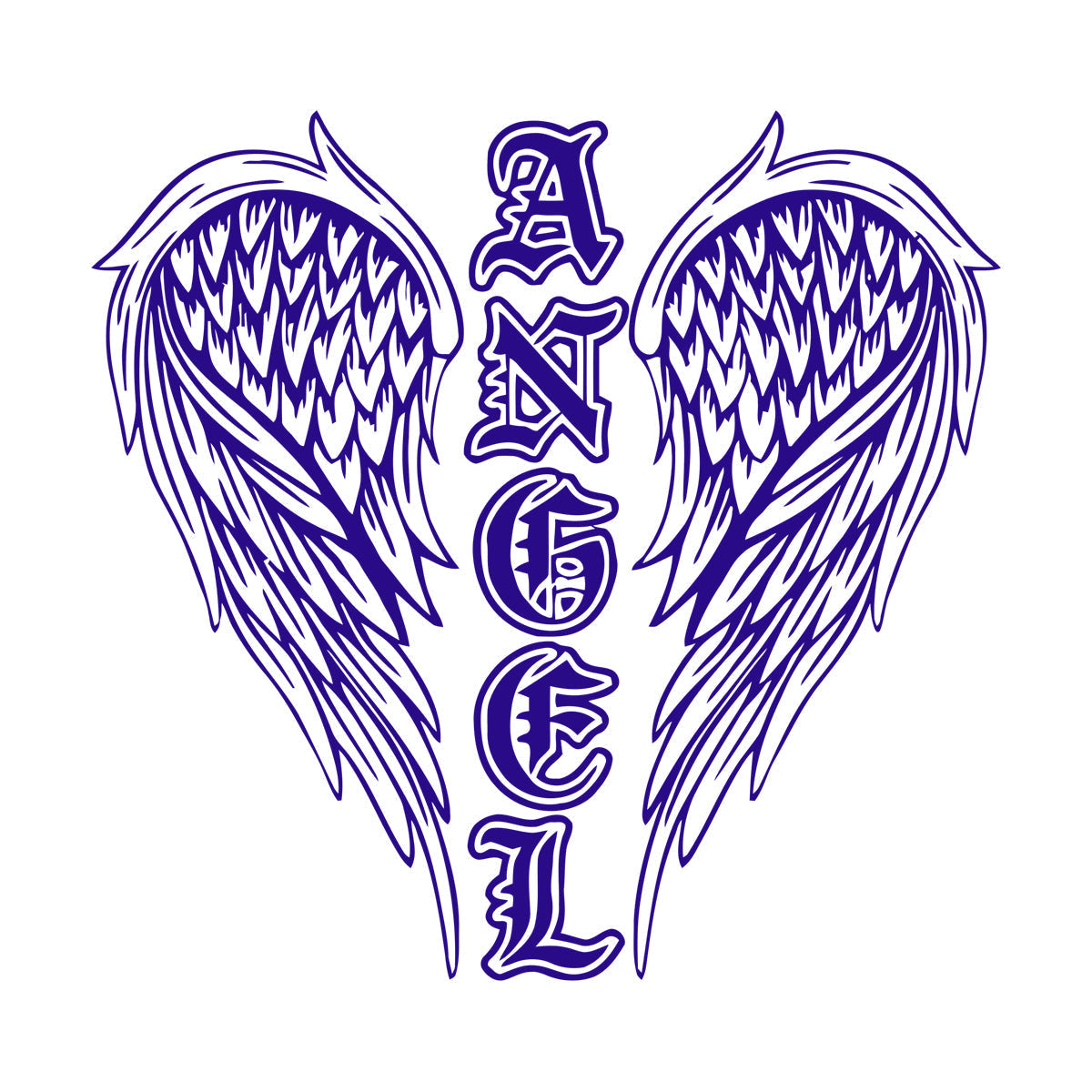 Autocollants muraux, papier adhésif, ailes d'ange, mots, plumes, symboles, autocollants pour fenêtres