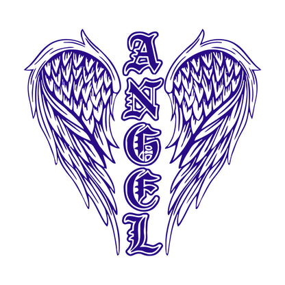 Autocollants muraux, papier adhésif, ailes d'ange, mots, plumes, symboles, autocollants pour fenêtres