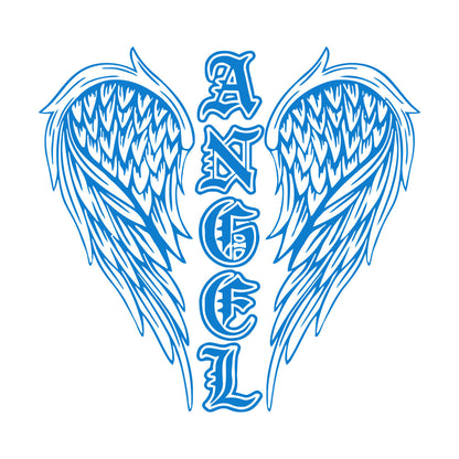 Autocollants muraux, papier adhésif, ailes d'ange, mots, plumes, symboles, autocollants pour fenêtres