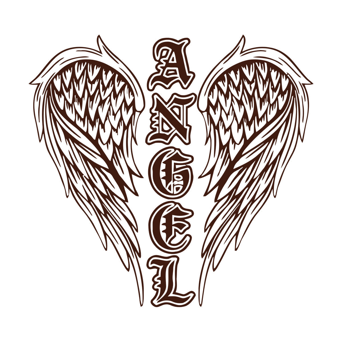 Autocollants muraux, papier adhésif, ailes d'ange, mots, plumes, symboles, autocollants pour fenêtres