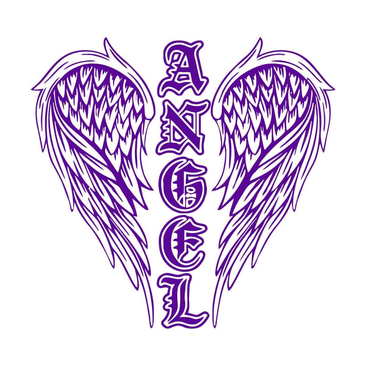 Autocollants muraux, papier adhésif, ailes d'ange, mots, plumes, symboles, autocollants pour fenêtres