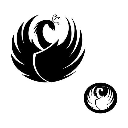 Décoration de cou en vinyle sculpté représentant un cygne et des plumes d'oiseau, inspirée du monde animal.