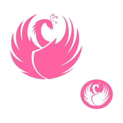 Décoration de cou en vinyle sculpté représentant un cygne et des plumes d'oiseau, inspirée du monde animal.