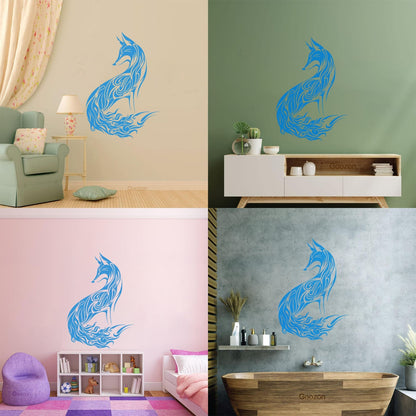 Wall Decals Abstract Wild Animal Fox Sly Predator Children Room Personalized Customization