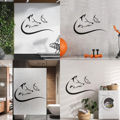 Lettering Decals Animal Butterfly Fox Head Predator It Won'T Fall Off
