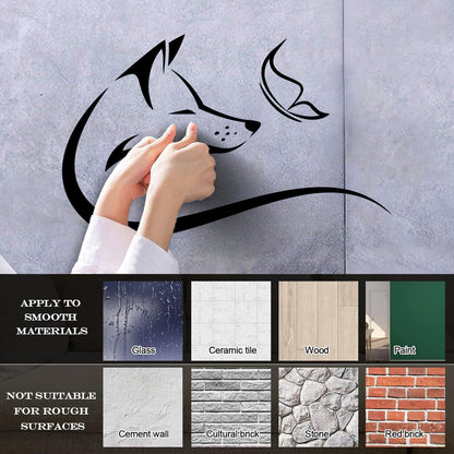 Lettering Decals Animal Butterfly Fox Head Predator It Won'T Fall Off