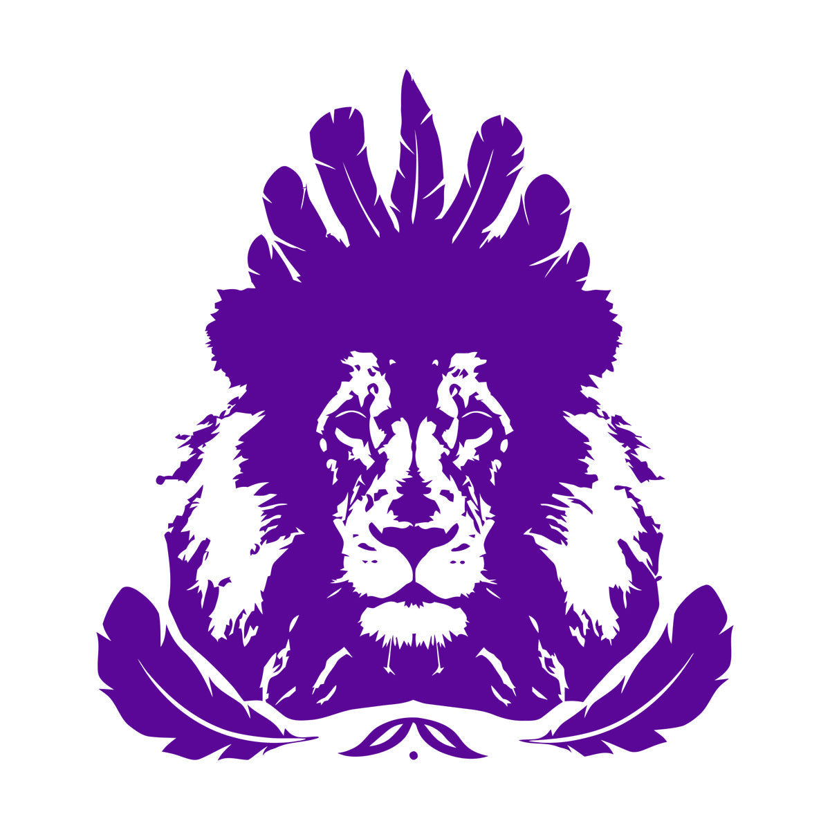 Autocollants lettrage Plumes de lion Animal prédateur avec kit de film de transfert