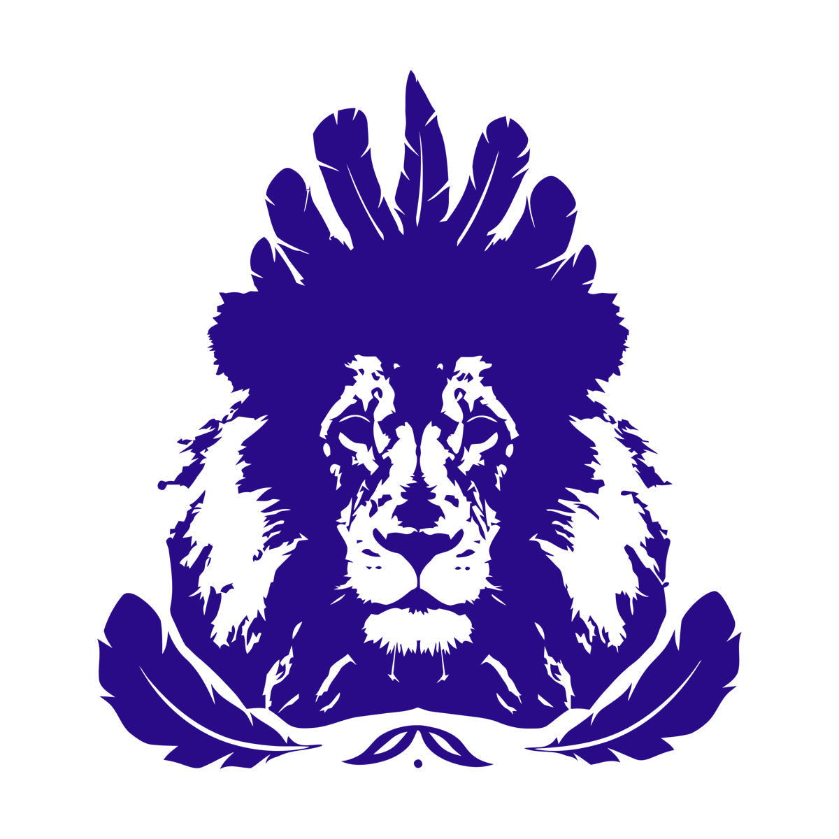 Autocollants lettrage Plumes de lion Animal prédateur avec kit de film de transfert