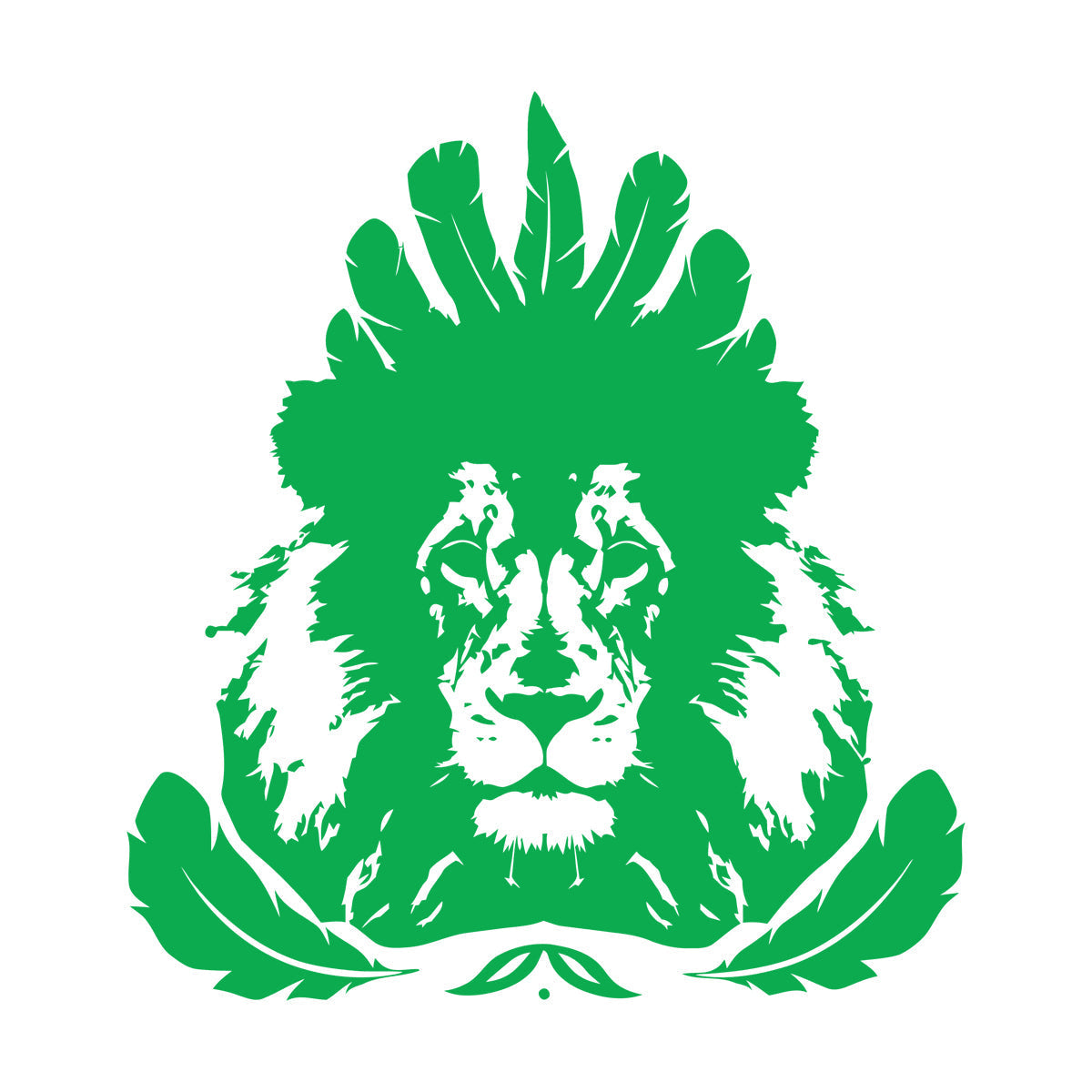 Autocollants lettrage Plumes de lion Animal prédateur avec kit de film de transfert