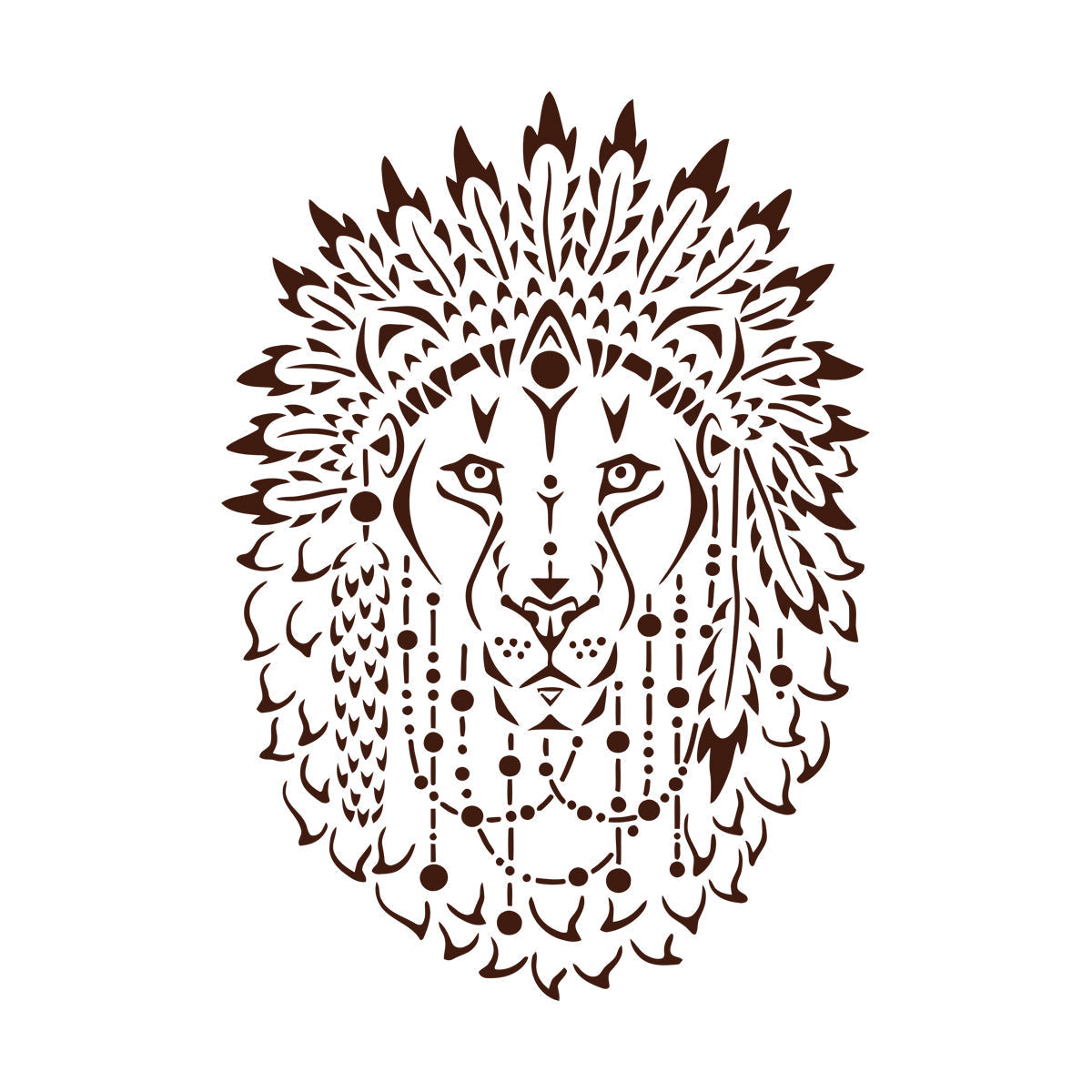 Autocollants « Le Roi Lion » (animaux africains, belles plumes)