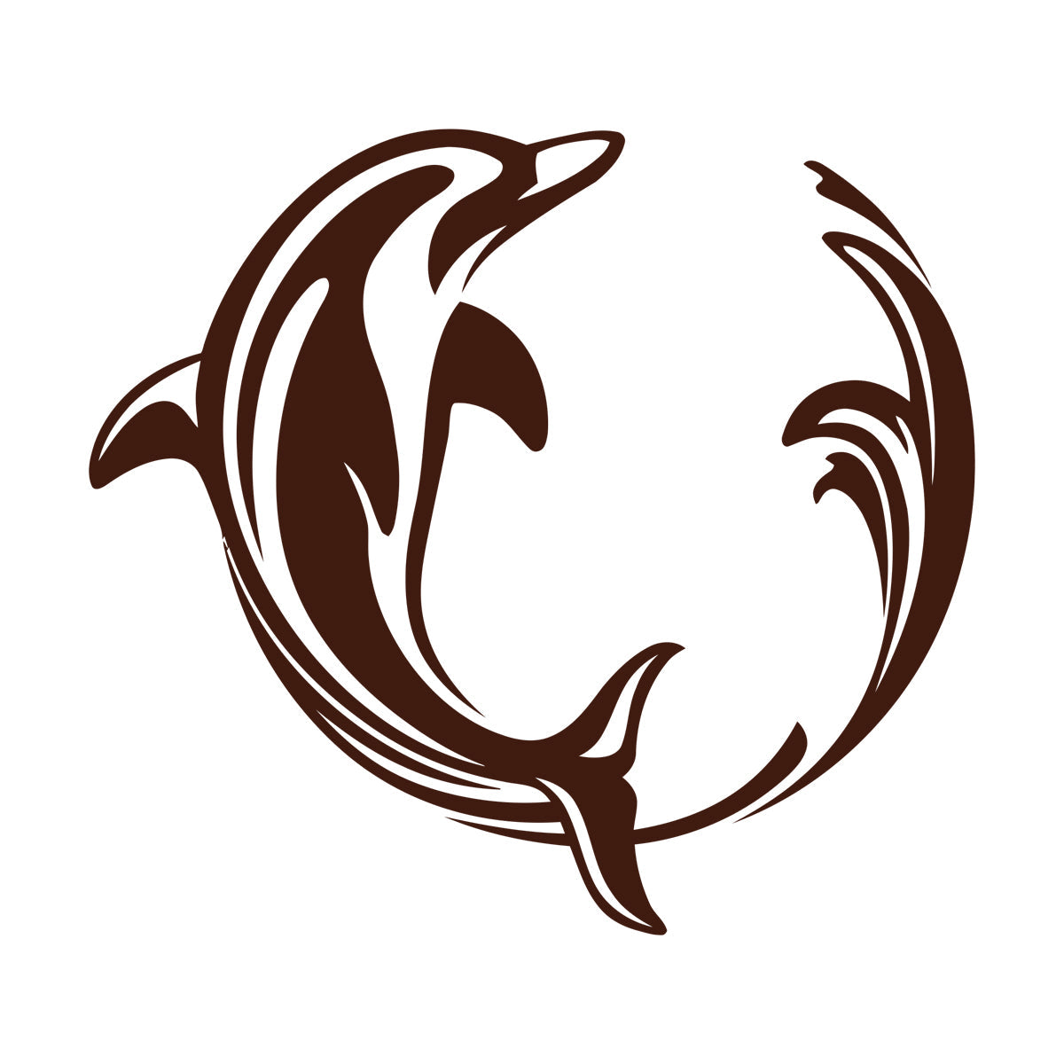 Wall Stickers Ocean Marine Dolphin Sea Animal Window Decals