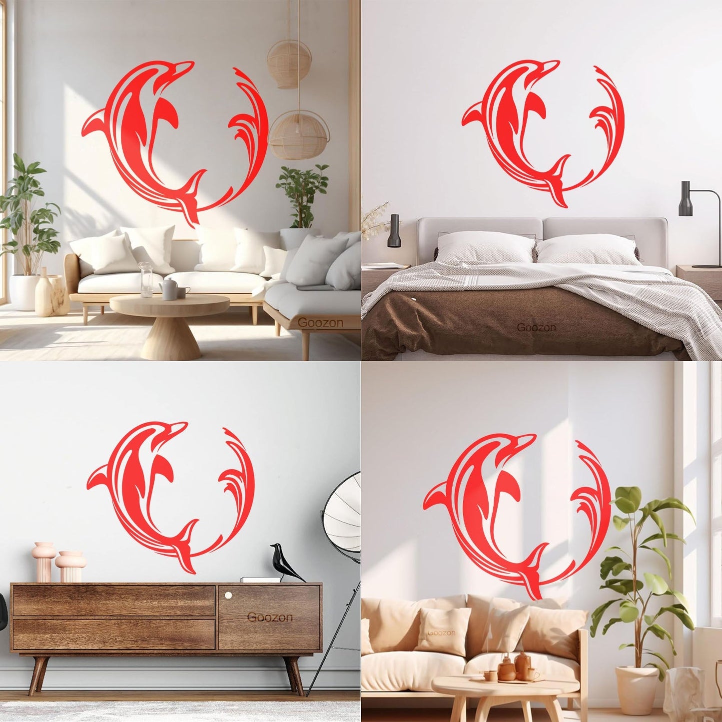 Wall Stickers Ocean Marine Dolphin Sea Animal Window Decals