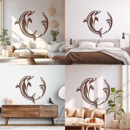 Wall Stickers Ocean Marine Dolphin Sea Animal Window Decals