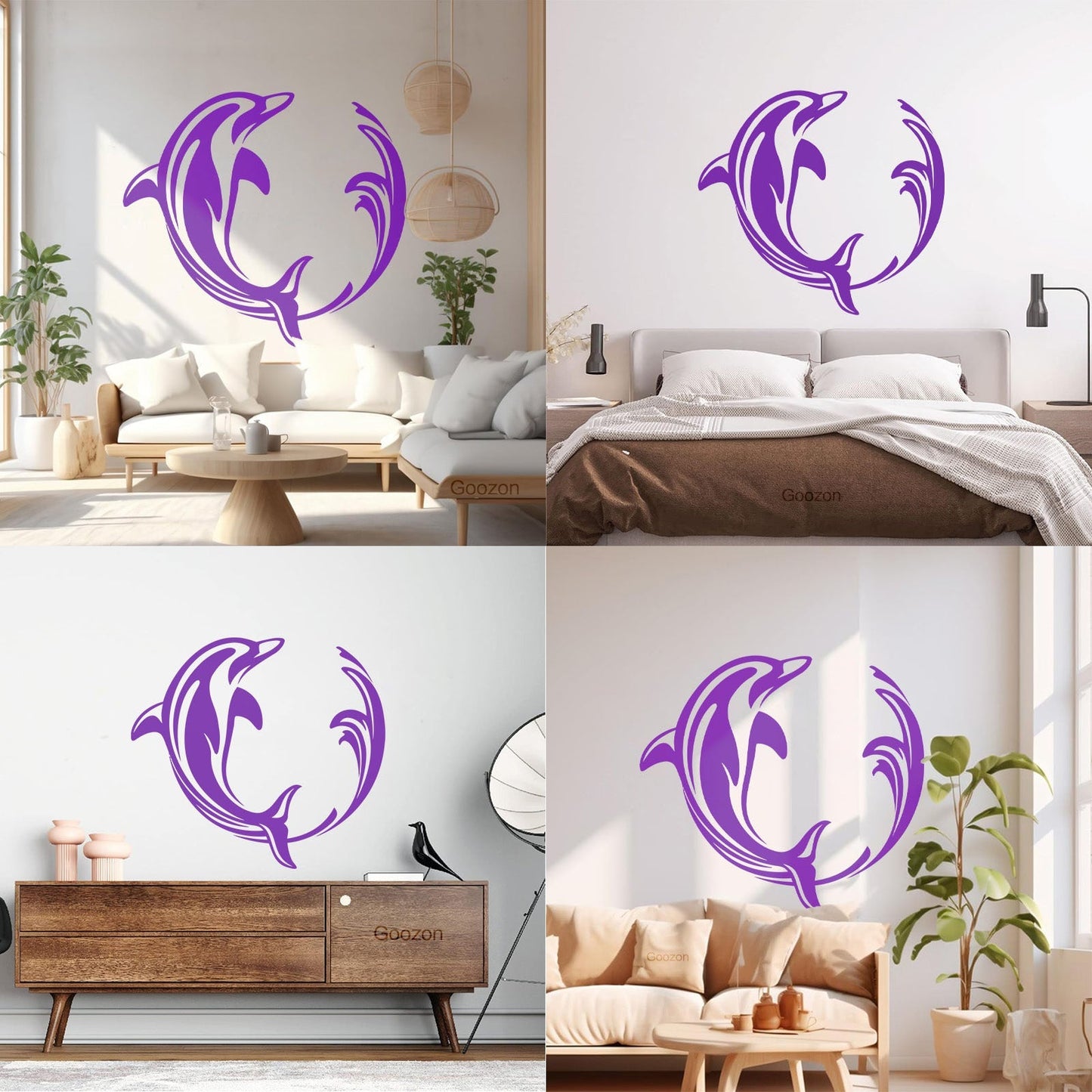 Wall Stickers Ocean Marine Dolphin Sea Animal Window Decals