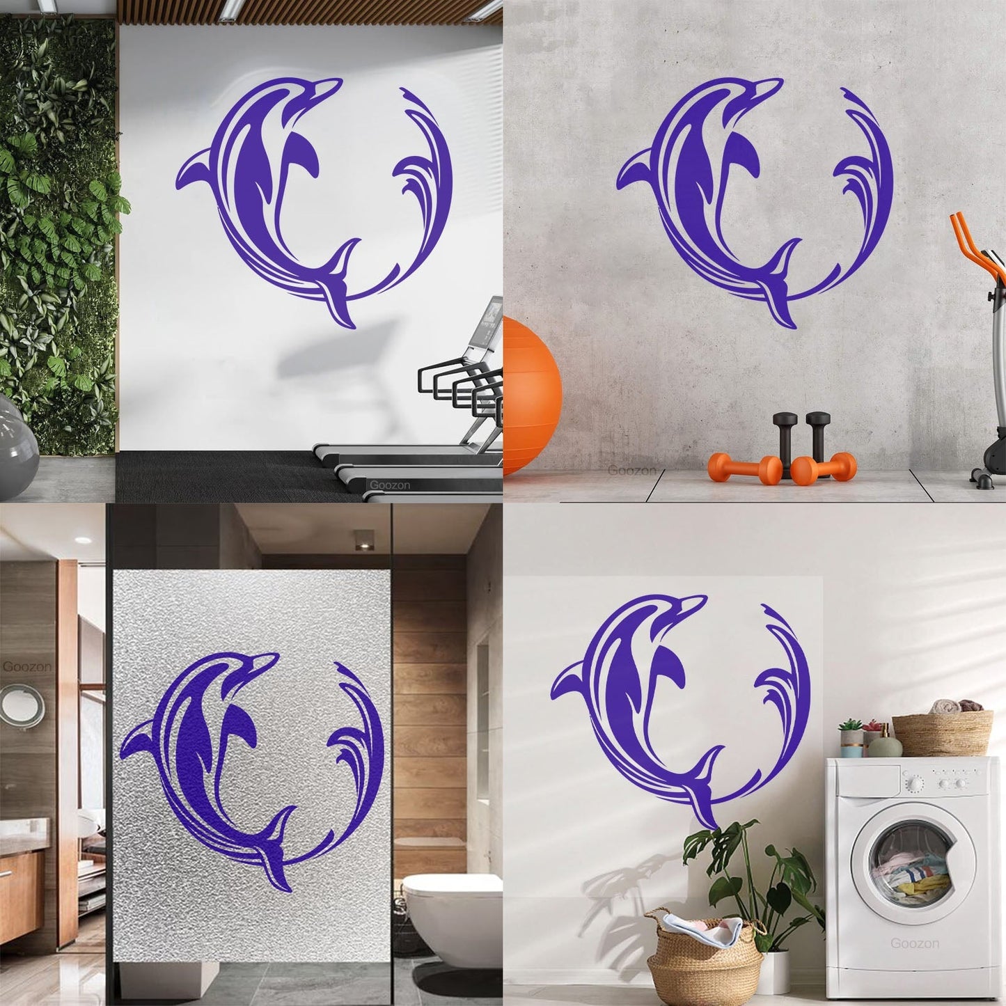 Wall Stickers Ocean Marine Dolphin Sea Animal Window Decals