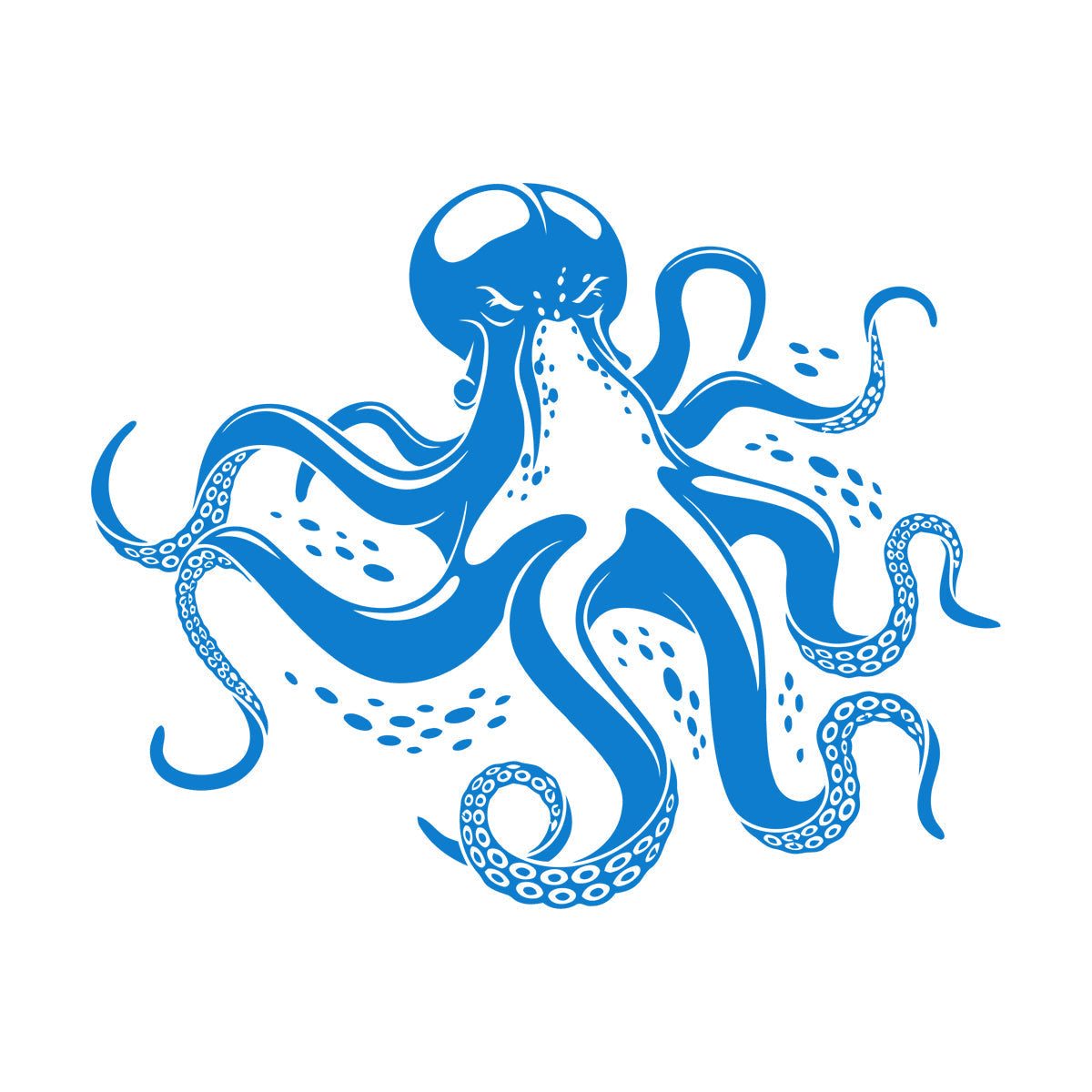 Fine Carving Decals Octopus Ocean Marine Sea Animal Wall Beautification