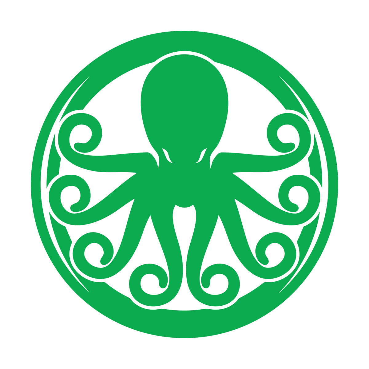 Lettering Decals Octopus Ornament Ocean Sea Marine Animal Glass Stickers