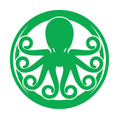 Lettering Decals Octopus Ornament Ocean Sea Marine Animal Glass Stickers