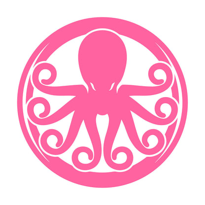 Lettering Decals Octopus Ornament Ocean Sea Marine Animal Glass Stickers