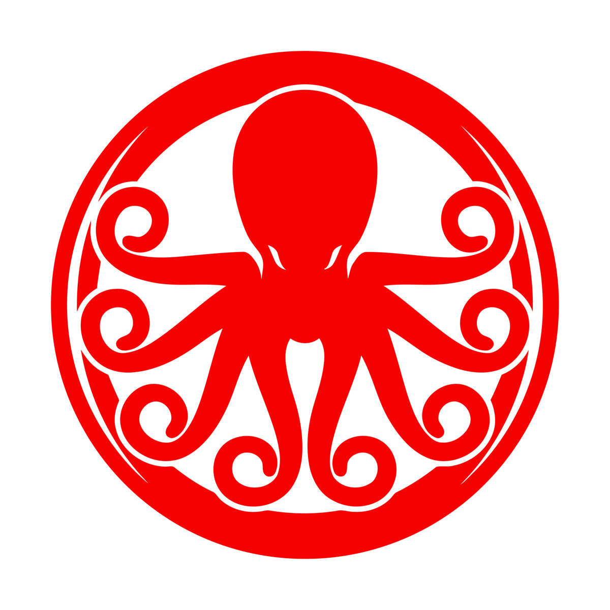 Lettering Decals Octopus Ornament Ocean Sea Marine Animal Glass Stickers