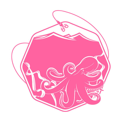 Wall Decals Paster Paper Octopus Sea Fishing Ocean Animals Hook Removable Without Leaving Glue