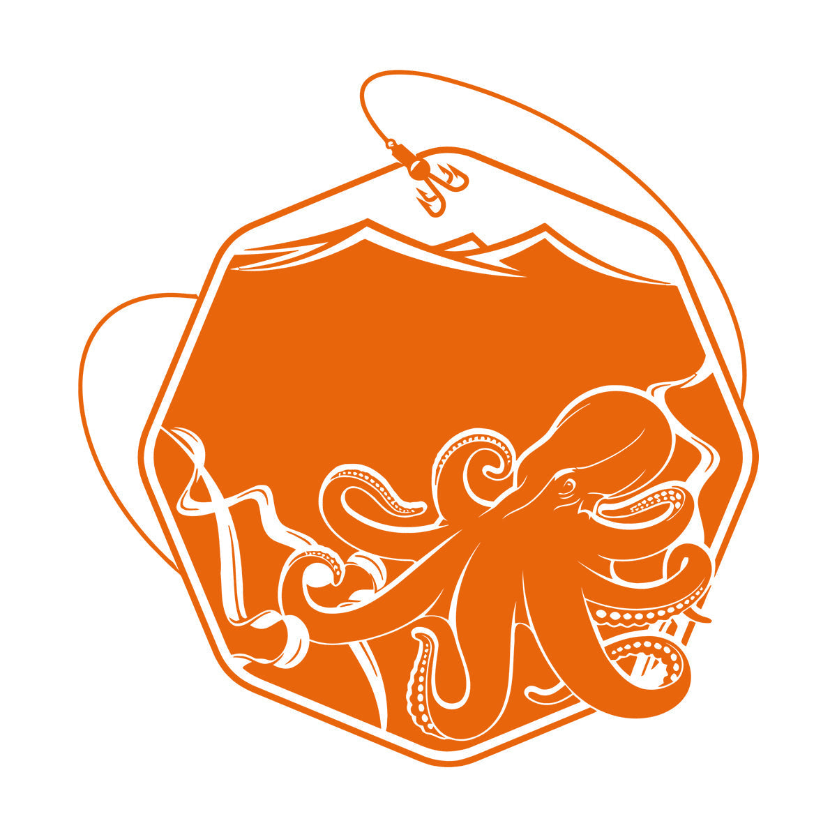 Wall Decals Paster Paper Octopus Sea Fishing Ocean Animals Hook Removable Without Leaving Glue