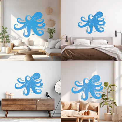 Vinyl Wall Stickers Octopus Sea Monster Ocean Animal Beast Self Adhesive