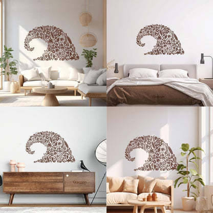 Wave Marine Animals Dolphin Beach Vinyl Wall Stickers Personalized Customization