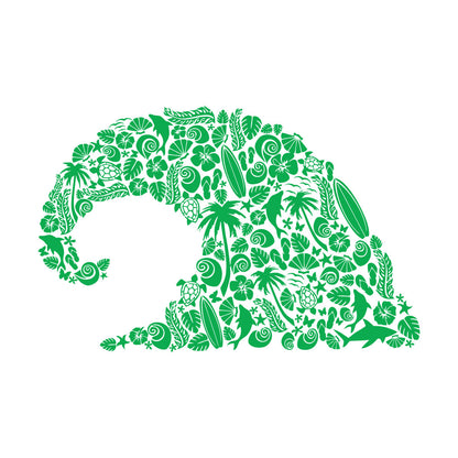 Wave Marine Animals Dolphin Beach Vinyl Wall Stickers Personalized Customization