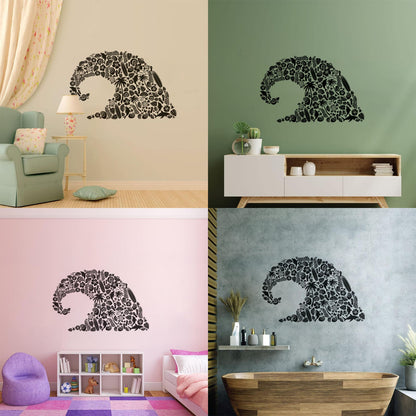 Wave Marine Animals Dolphin Beach Vinyl Wall Stickers Personalized Customization