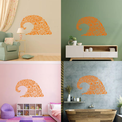 Wave Marine Animals Dolphin Beach Vinyl Wall Stickers Personalized Customization